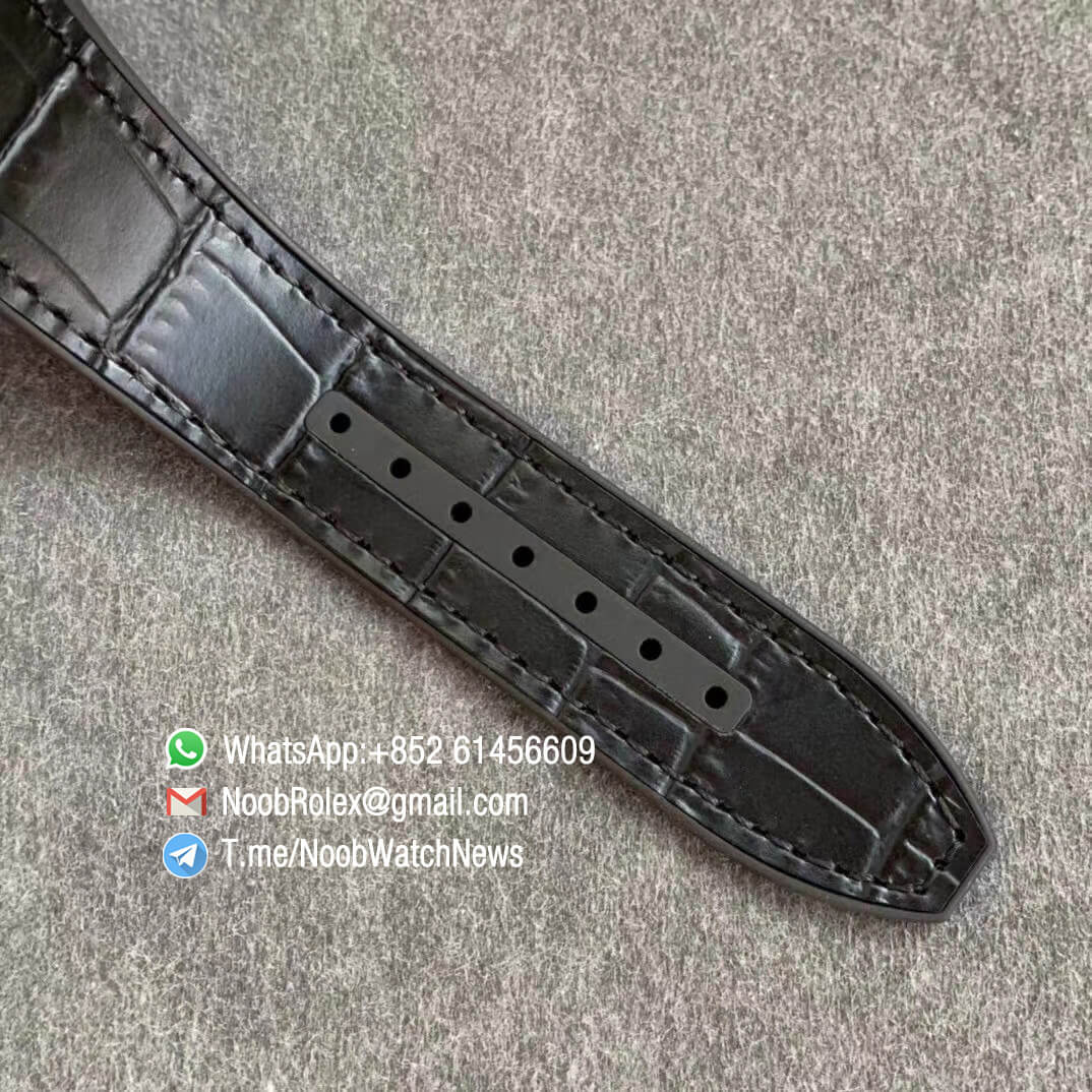 Vanguard V45 SC DT All Black DLC Plated Steel Case Black Dial Black Markers on Black Rubber Strap MIYOTA 9015 ZF Top Quality 07