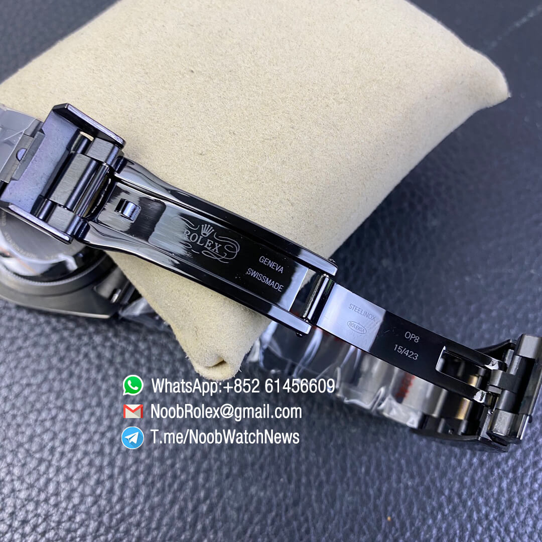 Blaken Rolex Submariner Poker Limited Edition 40mm DLC Black Case 904L Matel Green Dial with Poker Indexs A2836 Noob Top Clone 09