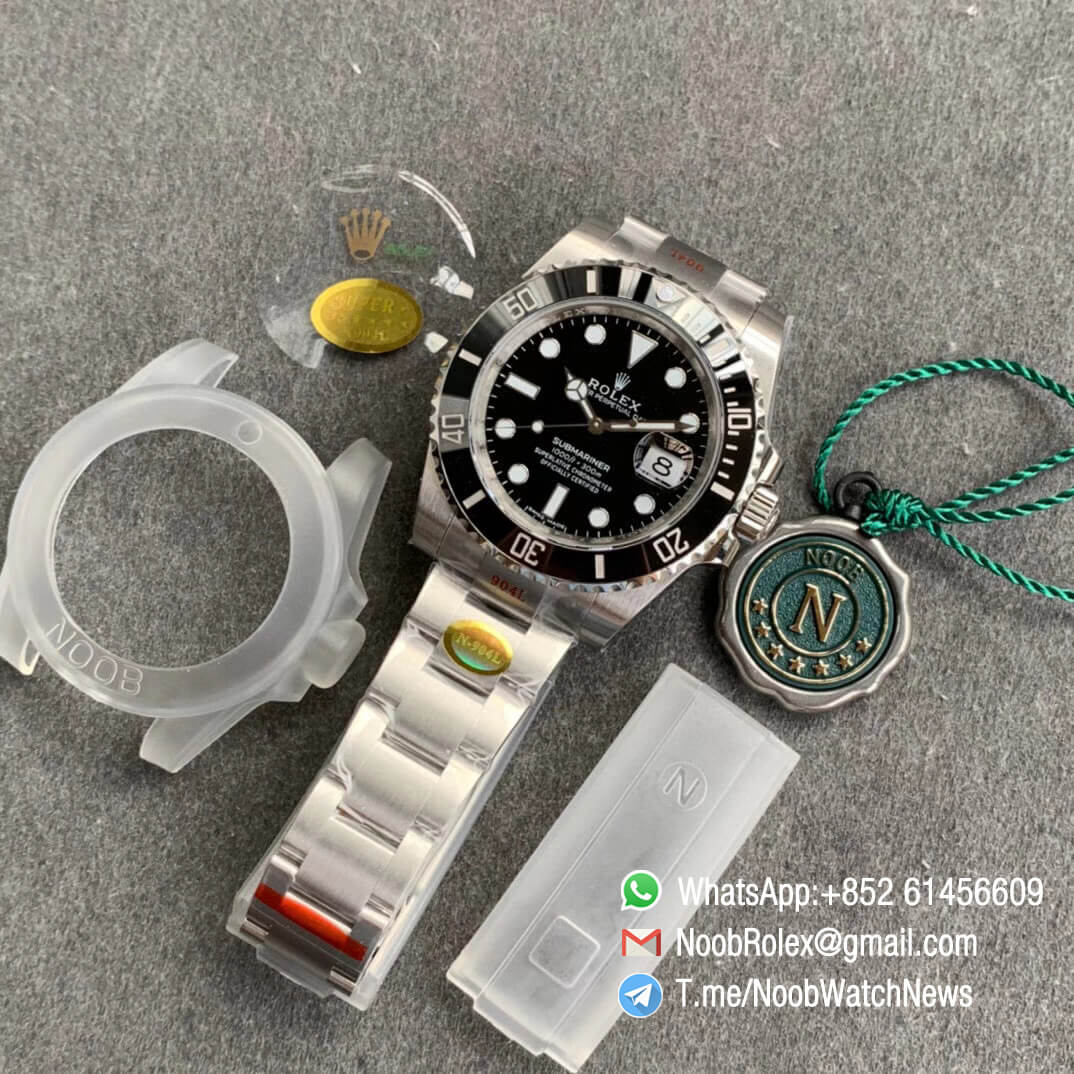 Noob Watches Noob V11 Rolex Submariner 116610LN Black Ceramic Bezel Black Dial 904L Stainless Steel Case and Bracelet SA3135 09