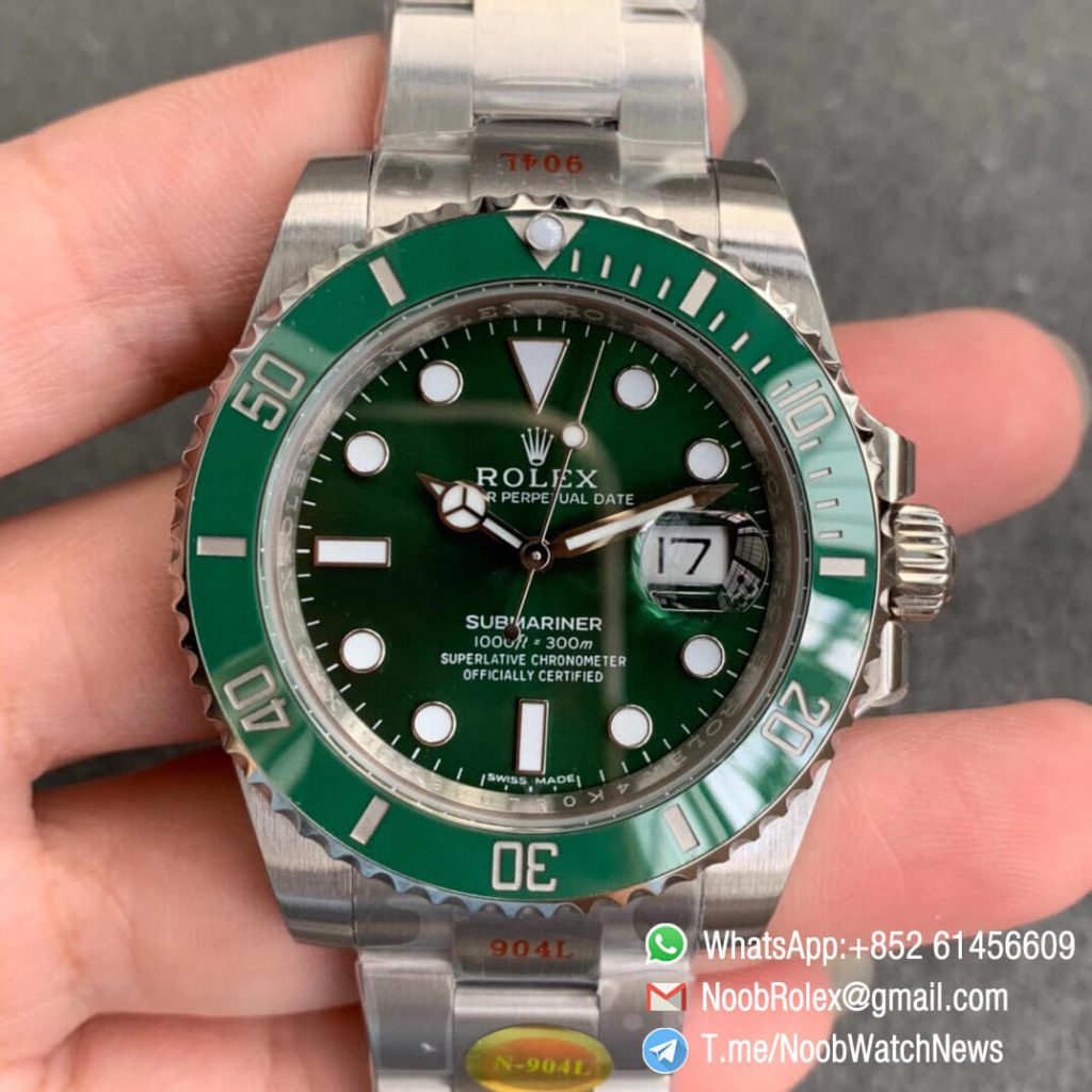 Noob Watches Noob V11 Submariner 116610LV Hulk Green Ceramic Bezel