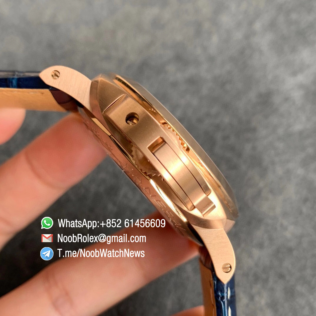 Panerai Automatic Luminor Marina PAM 01112 Rose Gold Case 44mm P9010 VS Factory Goldtech Replica Swiss Made 04