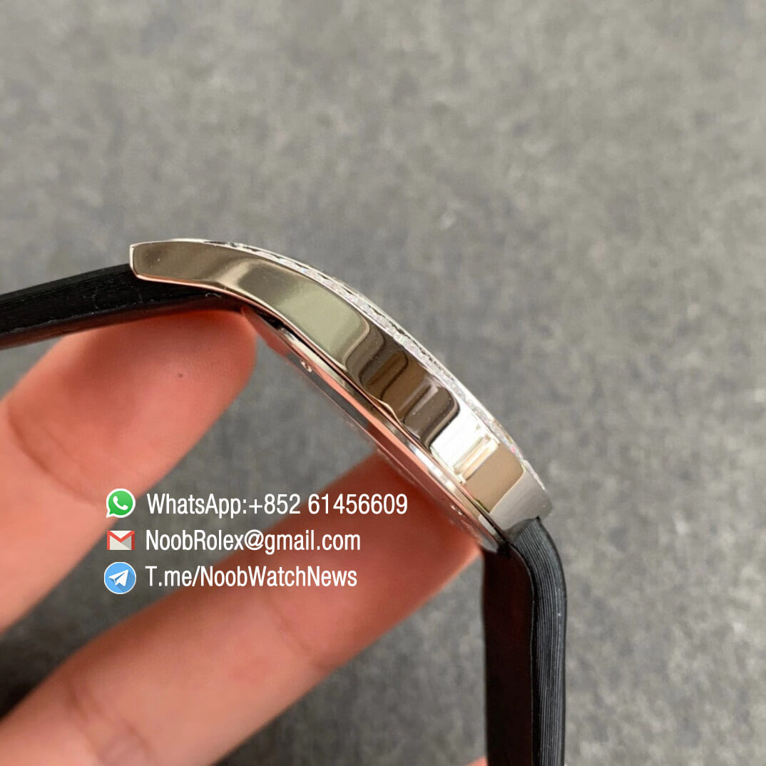 Piaget Limelight Gala Plated Diamonds on Steel Case Silver Dial with Roma Index Swiss Quartz Movement ZF Top Clone Ladies Watch 06