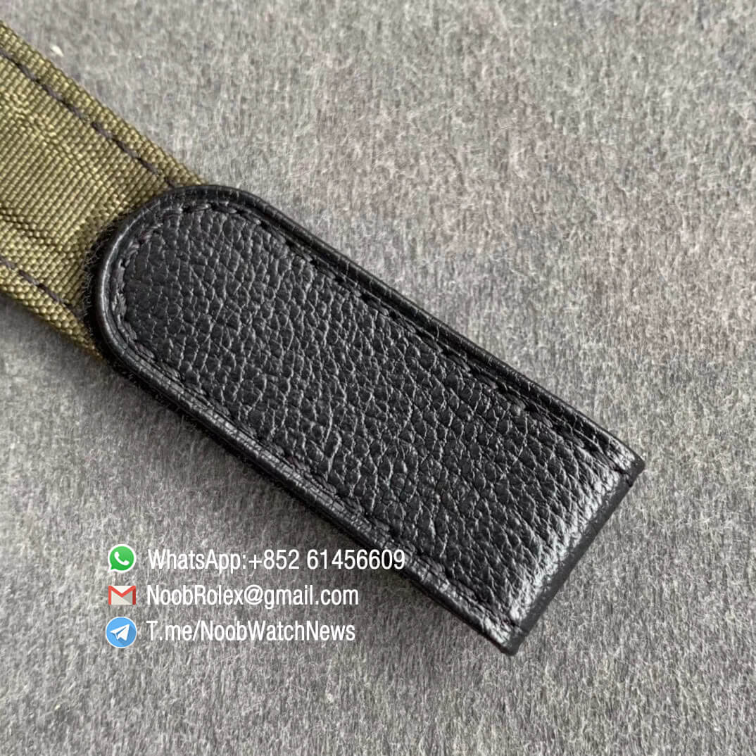 Replica DIW Daytona Motley 2 Green Yellow Red Three colors motley Dial on Dark Green Nylon Strap A4130 WWF Best Copies Diw Rolex Watch 06