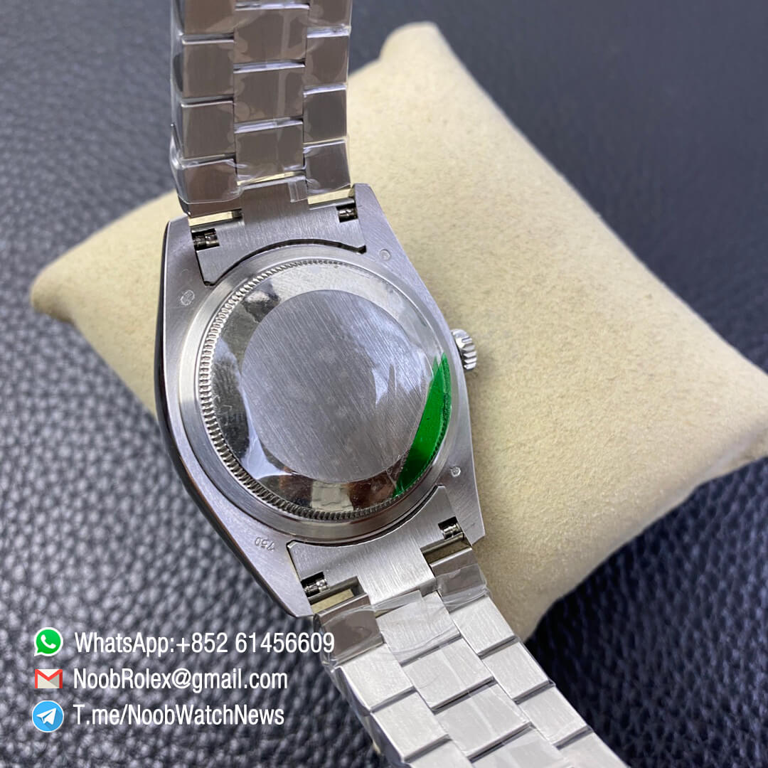 Rolex Datejust 36 904L Steel Case Oyster Bracelet Green Malachite Dial No Index High Quality Clone Rolexes 08