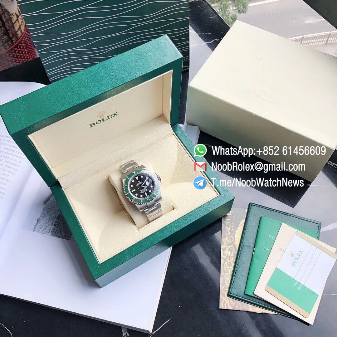 Rolex Submariner Date New Model 2020 126610LV 41MM Green Ceramic Bezel Black Dial with Crown Logo 6 oclock position 904L Oyster Bracelet ETA 2836 02