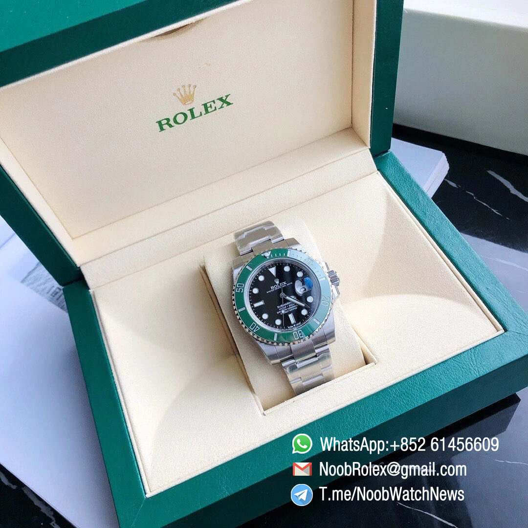 Rolex Submariner Date New Model 2020 126610LV 41MM Green Ceramic Bezel Black Dial with Crown Logo 6 oclock position 904L Oyster Bracelet ETA 2836 03
