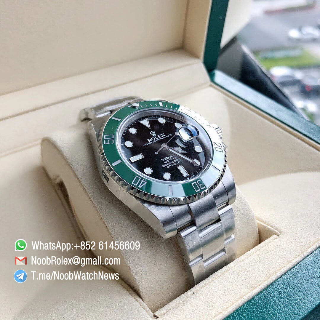Rolex Submariner Date New Model 2020 126610LV 41MM Green Ceramic Bezel Black Dial with Crown Logo 6 oclock position 904L Oyster Bracelet ETA 2836 05