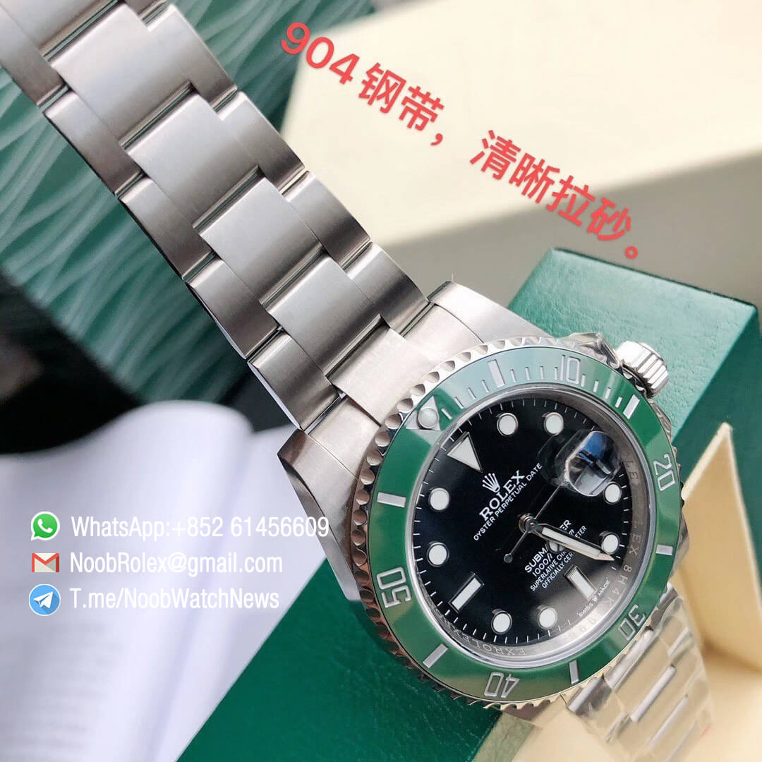 Rolex Submariner Date New Model 2020 126610LV 41MM Green Ceramic Bezel Black Dial with Crown Logo 6 oclock position 904L Oyster Bracelet ETA 2836 14