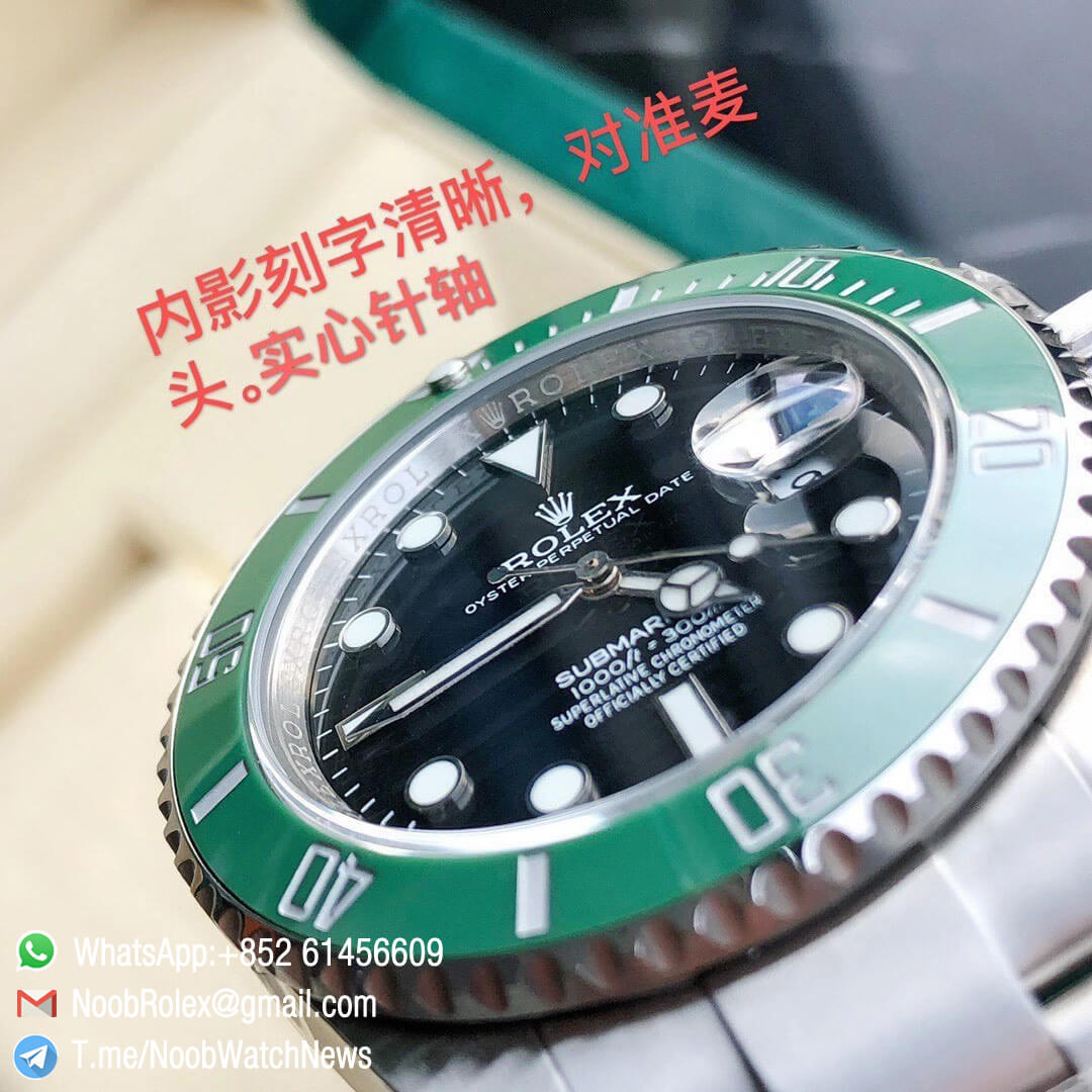 Rolex Submariner Date New Model 2020 126610LV 41MM Green Ceramic Bezel Black Dial with Crown Logo 6 oclock position 904L Oyster Bracelet ETA 2836 15