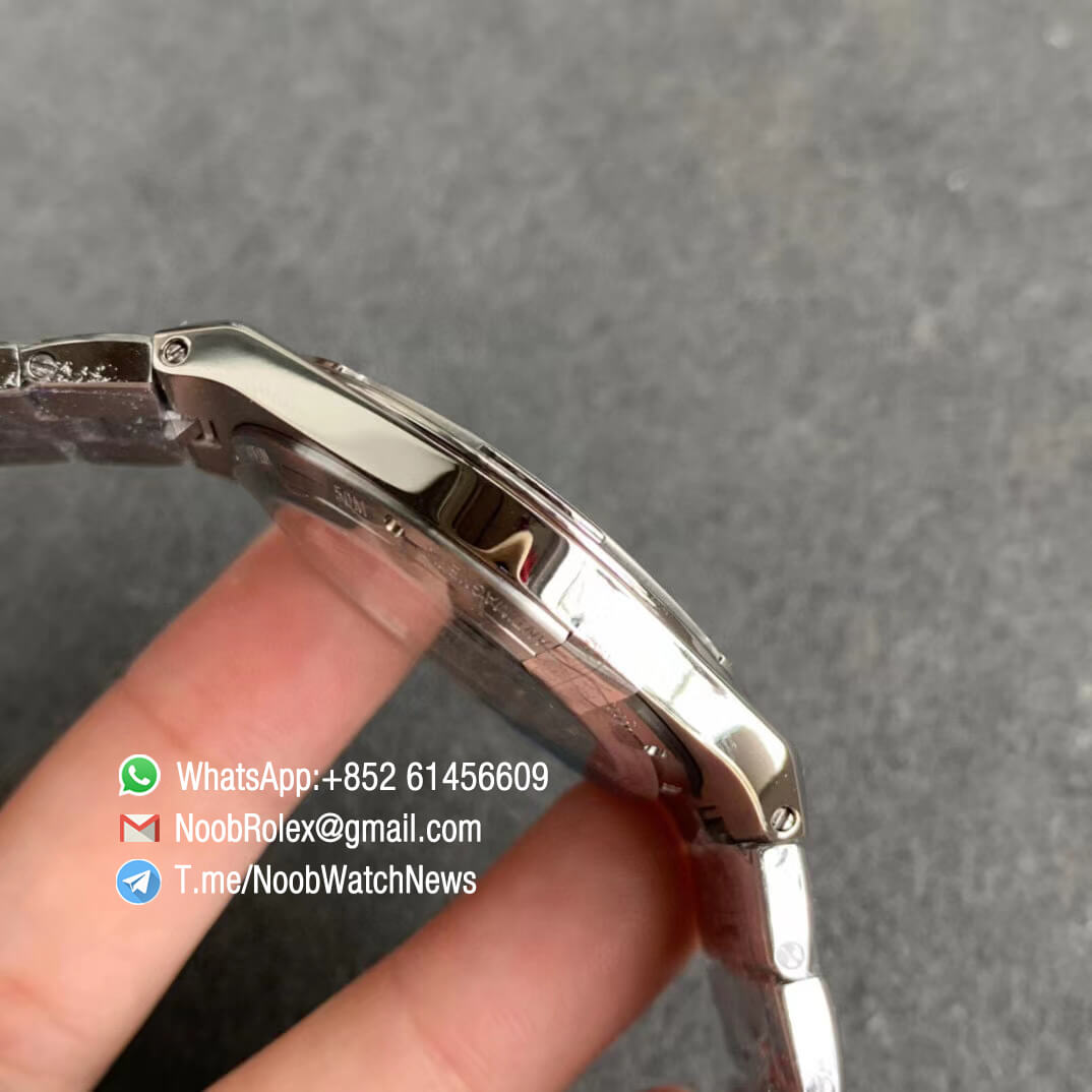 Vacheron Constantin Overseas Ultra Thin 2000V Grey Dial Superlume on Steel Case Bracelet A1120 XF Factory Top Quality 05