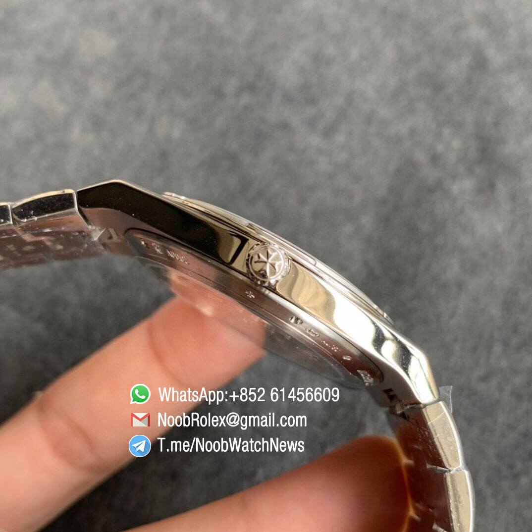 Vancheron Constantin Overseas Ultra Thin 2000V Steel Case Bracelet Blue Dial Clone 1120 Movement XF Top Replica Watch 04