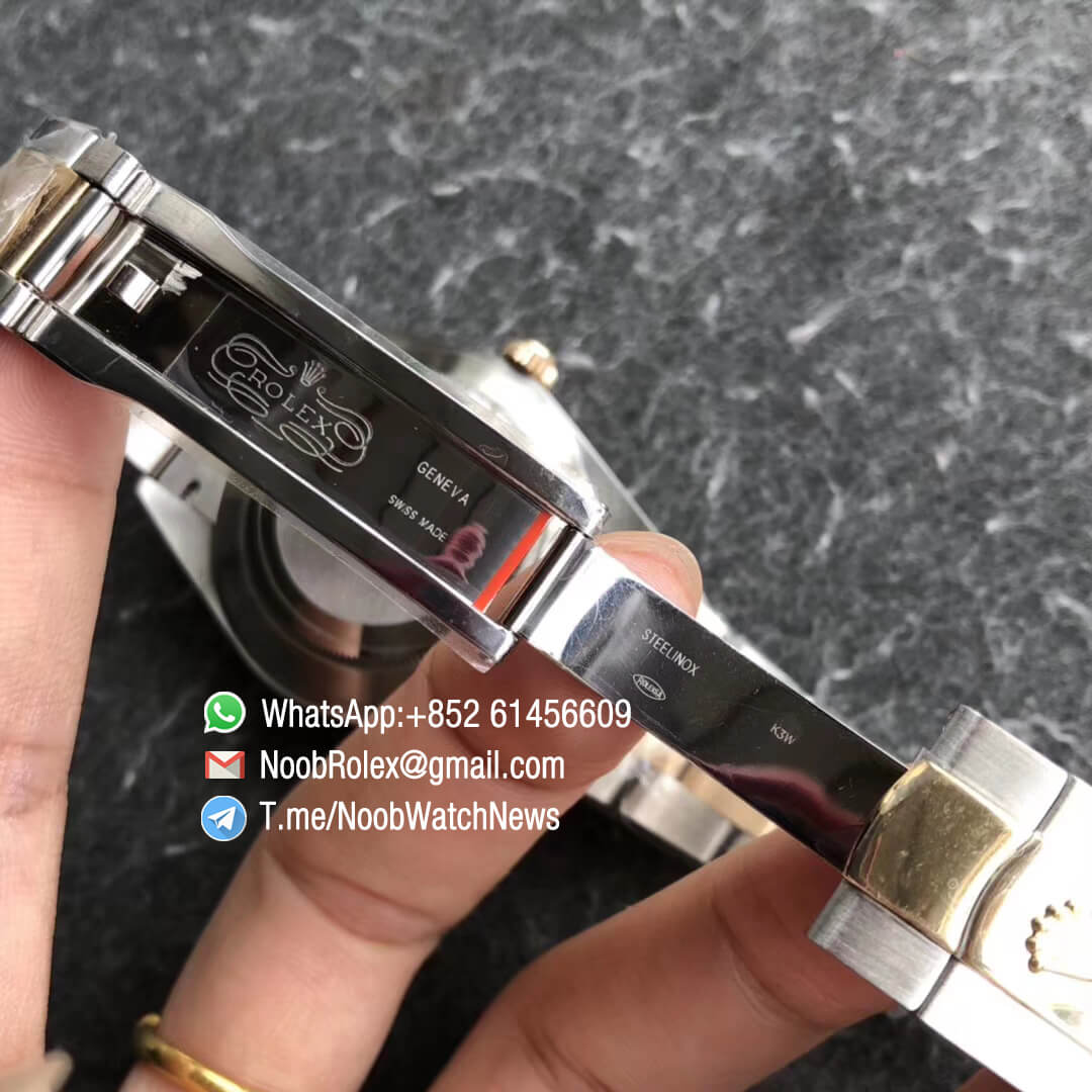 Noob Rolex GMF Superclone DateJust 41 Oystersteel and Yellow Gold Jubilee Bracelet Black Dial with Stick Indexes SA3235 07