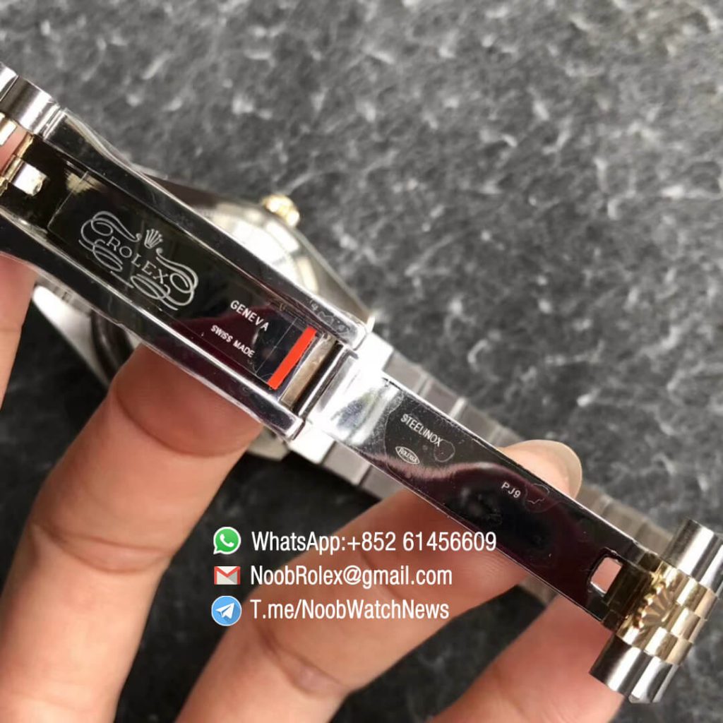 Noob Watches Rolex DateJust 126234 36mm 904 Steel Case Gold Bezel Gold