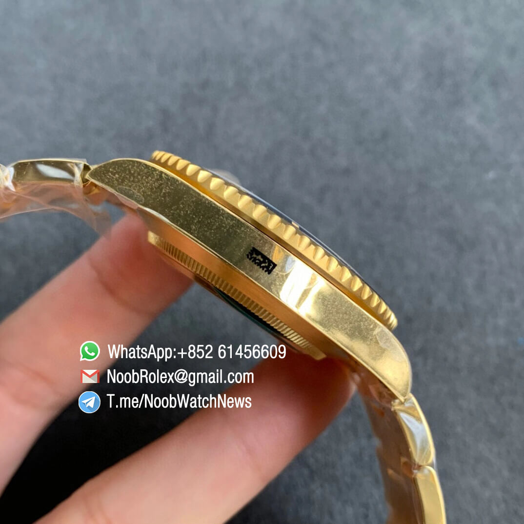 Rolex Submariner Date 116613LB Blue Dial Full 18K Yellow Gold Wrapped Case Bracelet A2836 ROF Top Replica Rolexes 05