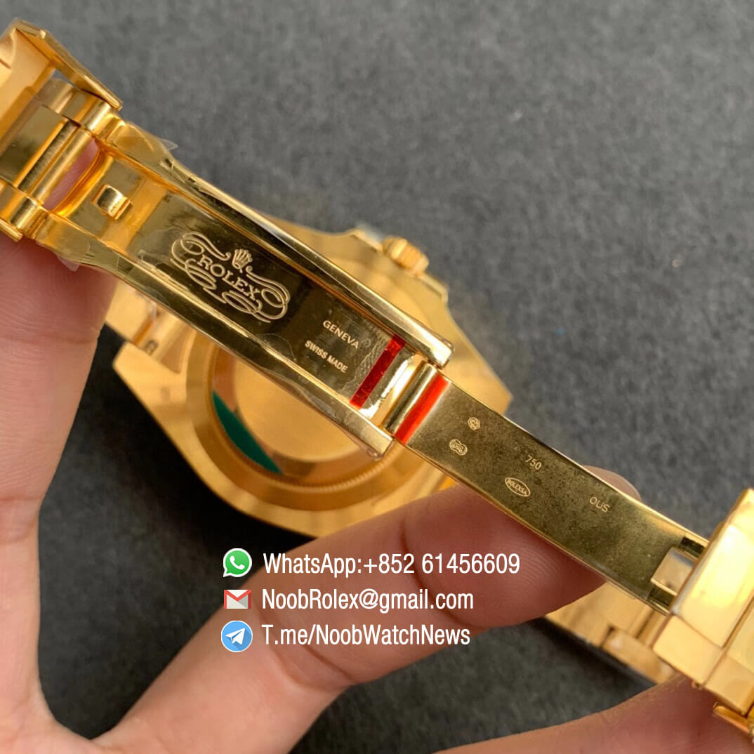 Rolex Submariner Date 116613LB Blue Dial Full 18K Yellow Gold Wrapped Case Bracelet A2836 ROF Top Replica Rolexes 07