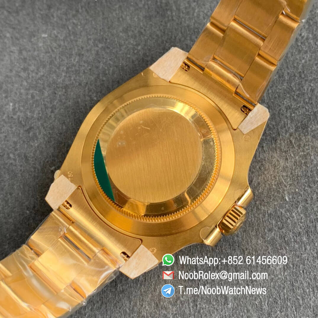 Rolex Submariner Date 116618LV 18K Yellow Gold Wrapped Case Bracelet A2836 ROF Top Clone Rolexes 08