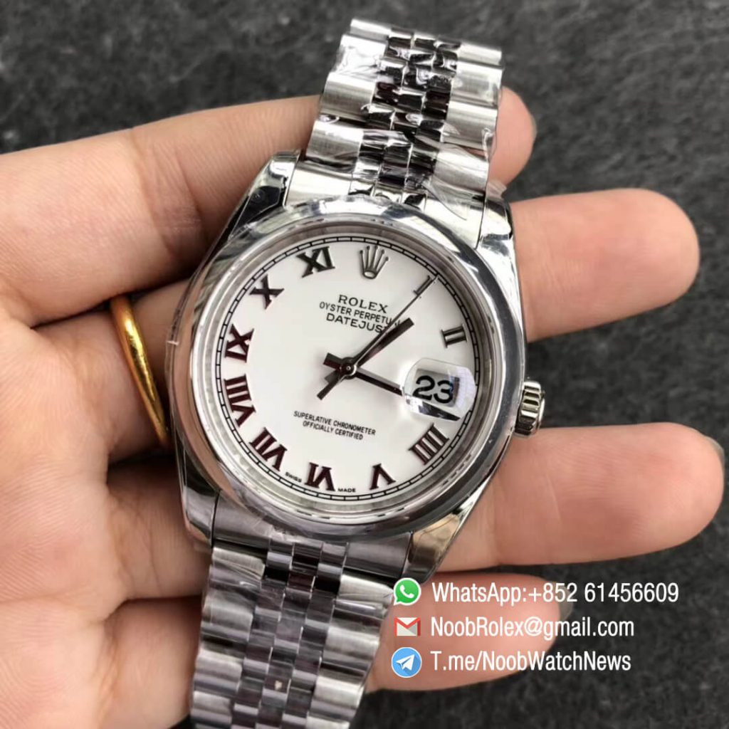 Noob Watch Time ARF DateJust 126200 36mm Oystersteel White Dial with