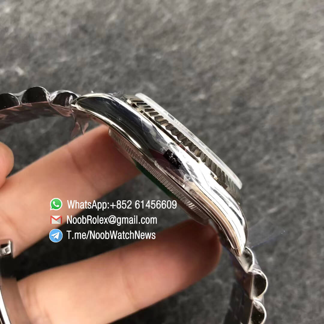 Noob Rolex Time ARF DateJust 126234 36mm Oystersteel Case White Dial with Roman Indexes Fluted Bezel Jubilee Bracelet SA3135 Best Quality 05
