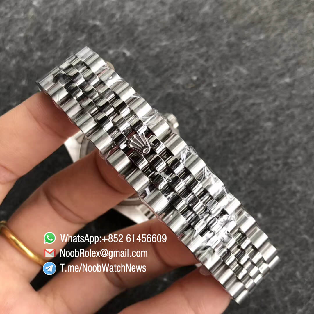 Noob Rolex Time ARF DateJust 126234 36mm Oystersteel Case White Dial with Roman Indexes Fluted Bezel Jubilee Bracelet SA3135 Best Quality 06