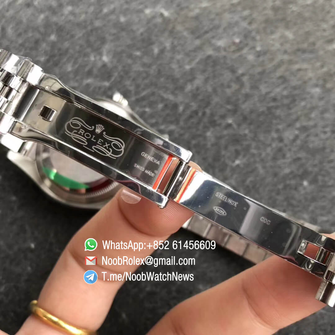 Noob Rolex Time ARF DateJust 126234 36mm Oystersteel Case White Dial with Roman Indexes Fluted Bezel Jubilee Bracelet SA3135 Best Quality 07