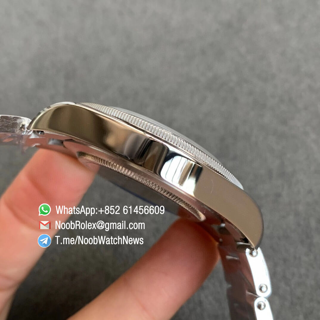 Noob Watch Factory ZF Best Replica Heritage Black Bay Fifty Eight 39mm Steel Case Blue Dial on Steel Bracelet A2824 05