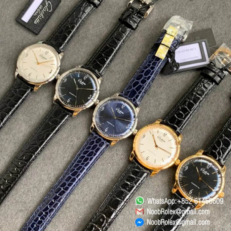 Noob Watch Time Best Clone Glashutte Original Sixties Automatic White