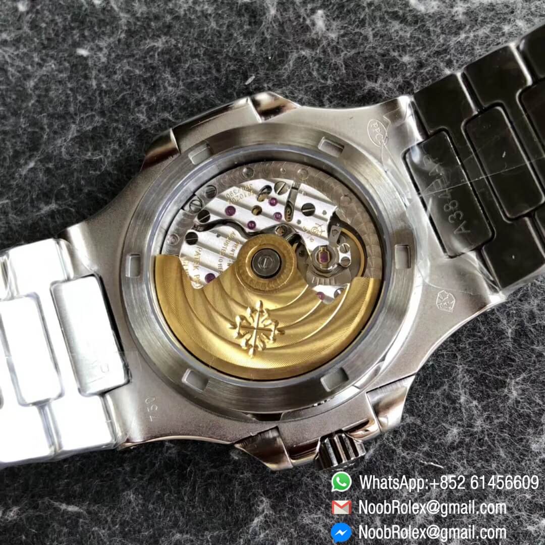 Noob Watch Time DMF V3 Super Clone Nautilus Jumbo 5711 Full Diamonds Paved on Dial Case and Bracelet Square Diamonds Bezel A324 08