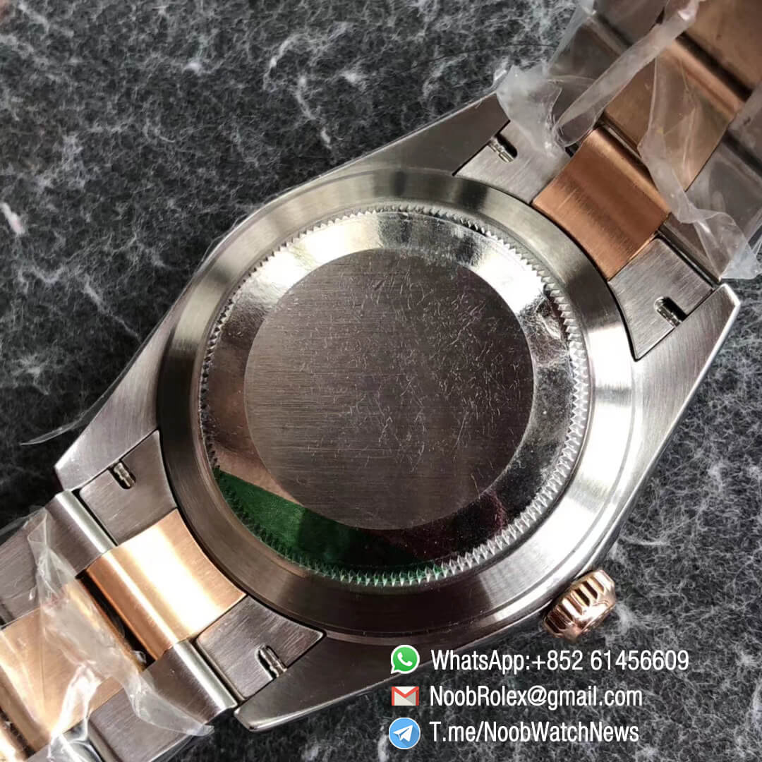 Noob Watch Time GMF SuperClone DateJust 126331 41mm White MOP Dial with Diamonds Indexes 18K Rose Gold Bezel Oystersteel and 18K Rose Gold Bracelet SA3235 08