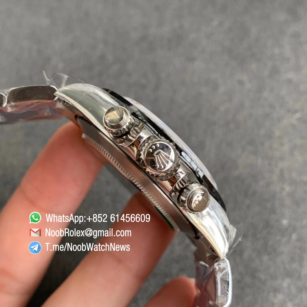 Noob Watch Time Noob V4 Rolex Daytoan 116500 Panda White Dial Black Ceramic 904L Stainless Steel Case Bracelet SA4130 Movement 04