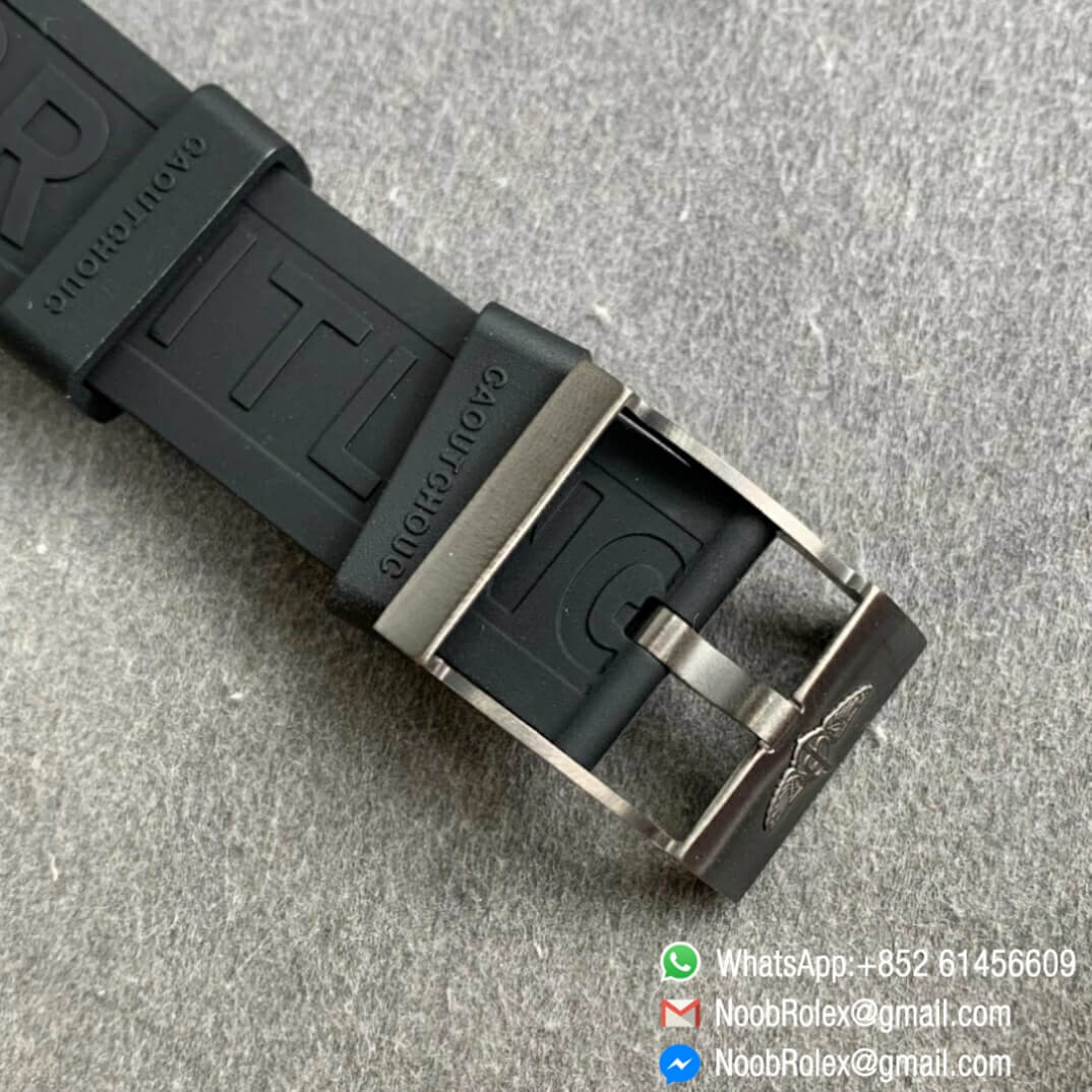 Noob Watch Time TF Best Replica Swiss Watch Breitling Superocean 44mm Black Dial DLC Black Steel Case Rubber Strap 06