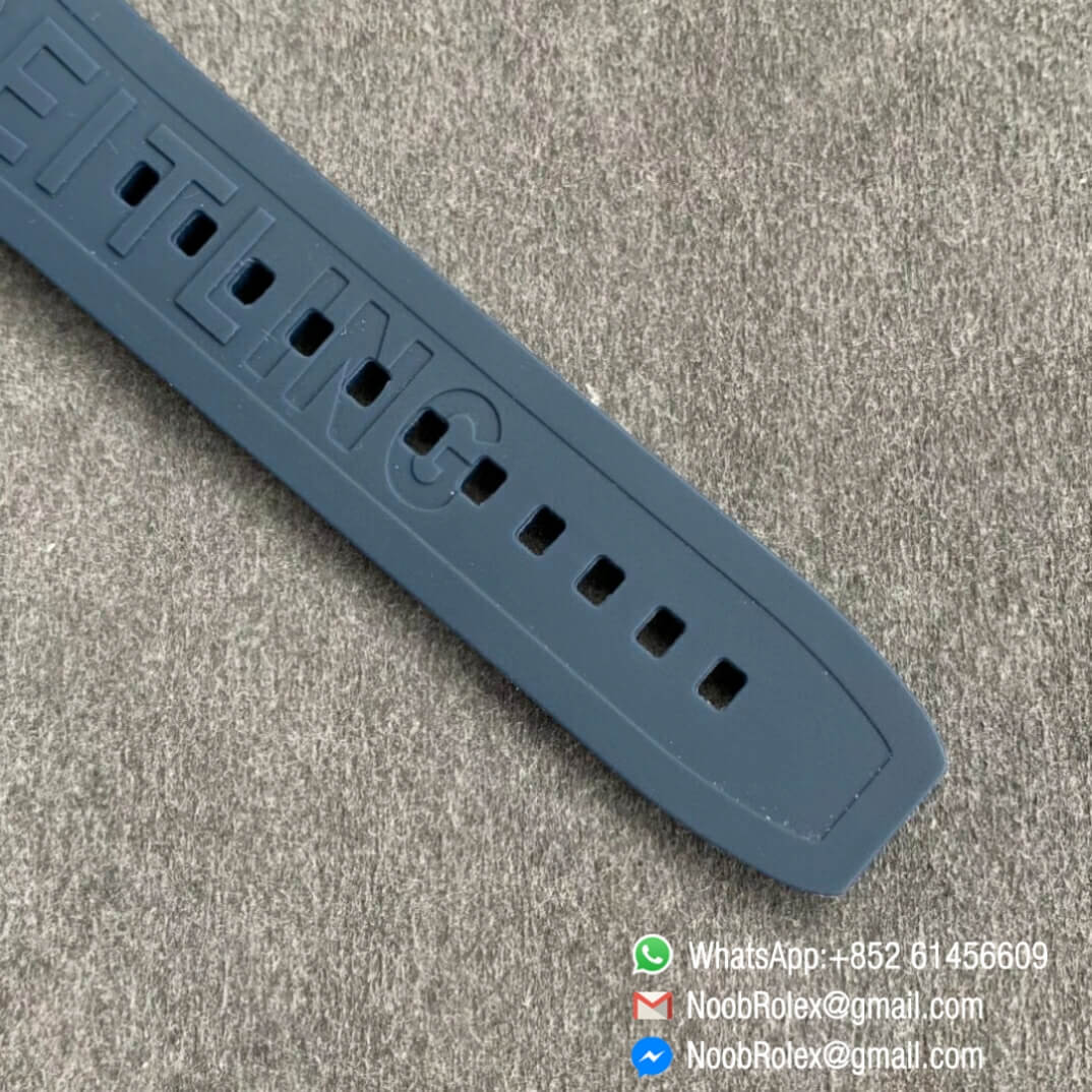 Noob Watch Time TF Best Replica Swiss Watch Breitling Superocean 44mm Blue Dial DLC Black Steel Case Blue Rubber Strap 07