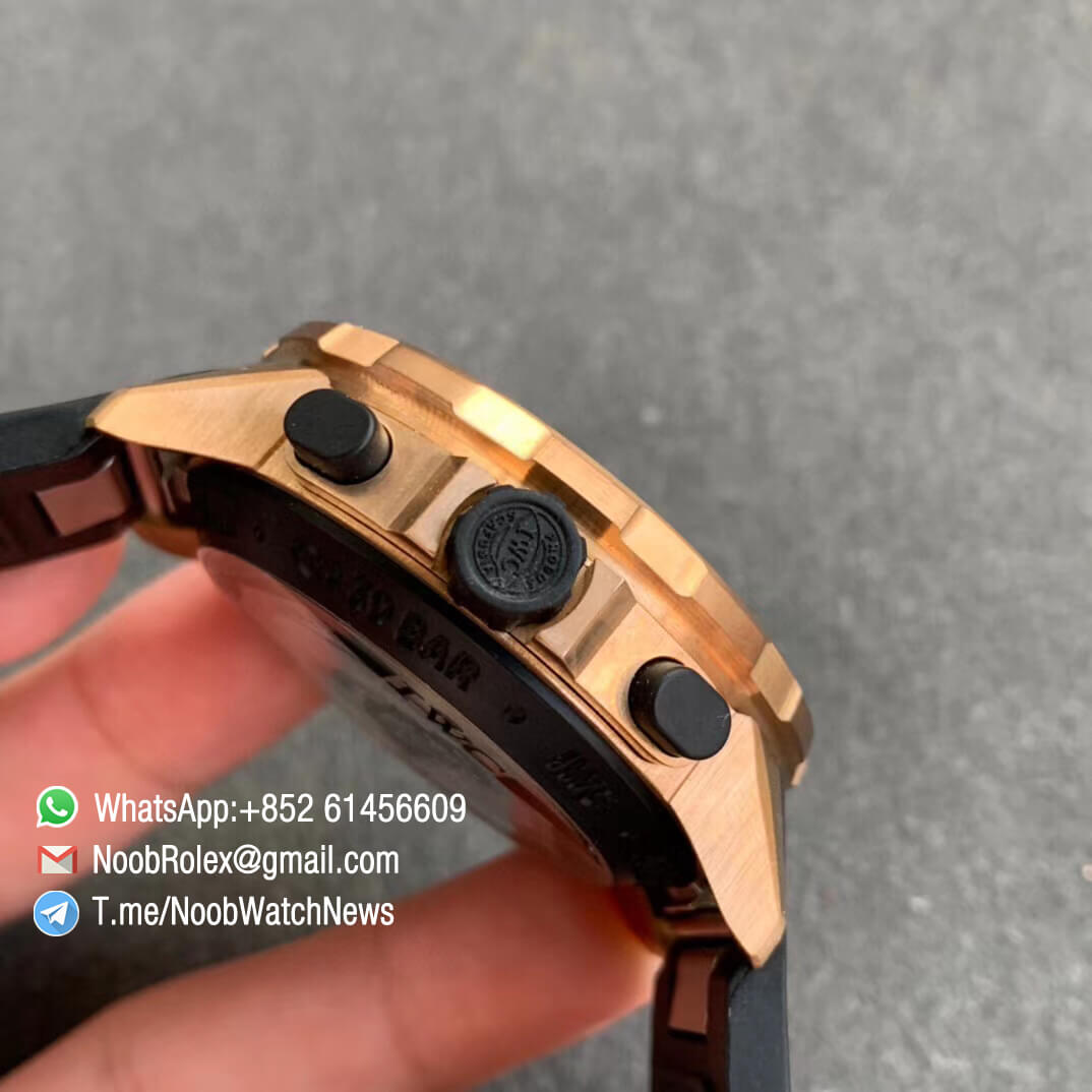 Noob Watch Time V6F Superclone IWC Aquatimer Chronograph Bronzo Case Rubber Strap Expedition Charles Darwin Edition 04