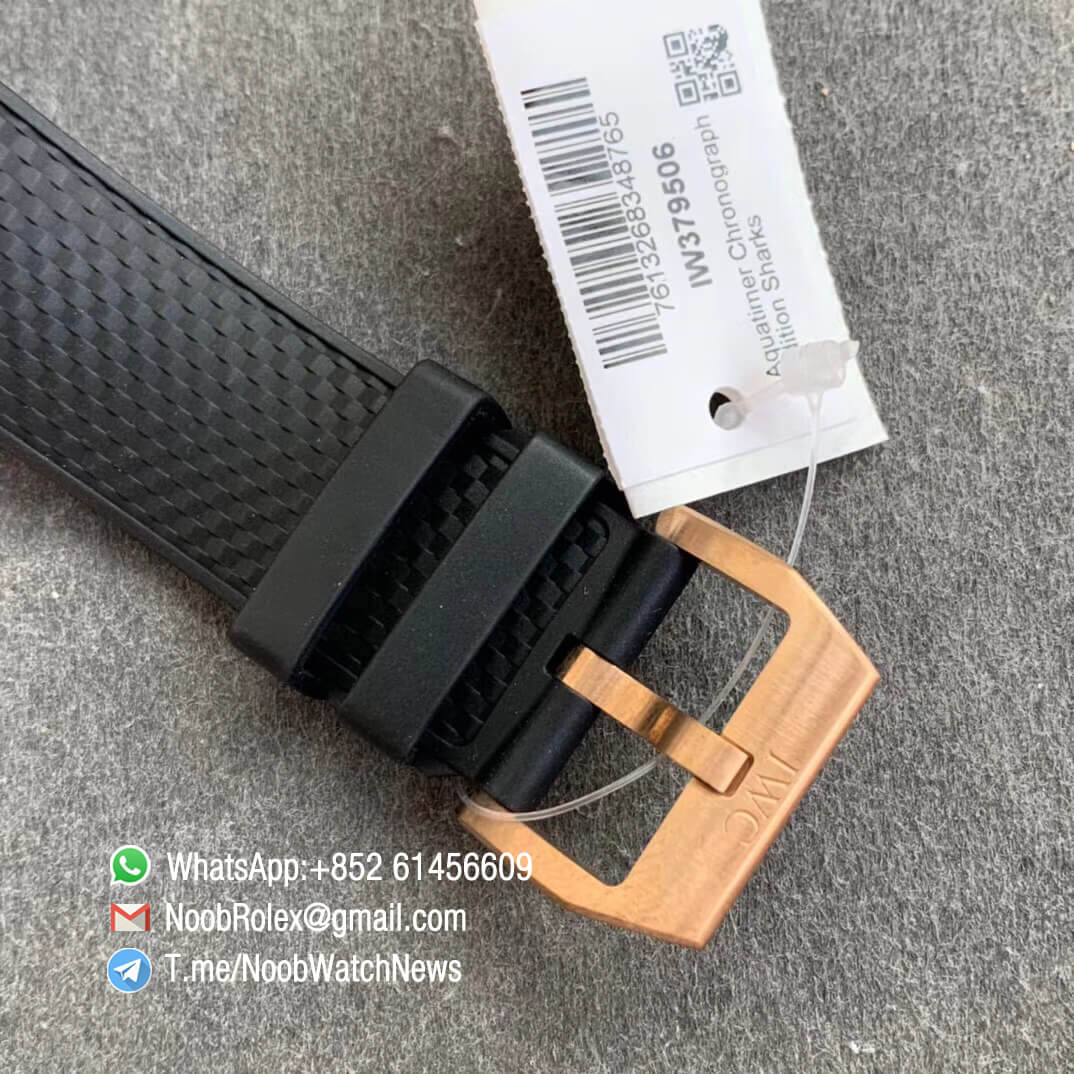 Noob Watch Time V6F Superclone IWC Aquatimer Chronograph Bronzo Case Rubber Strap Expedition Charles Darwin Edition 06