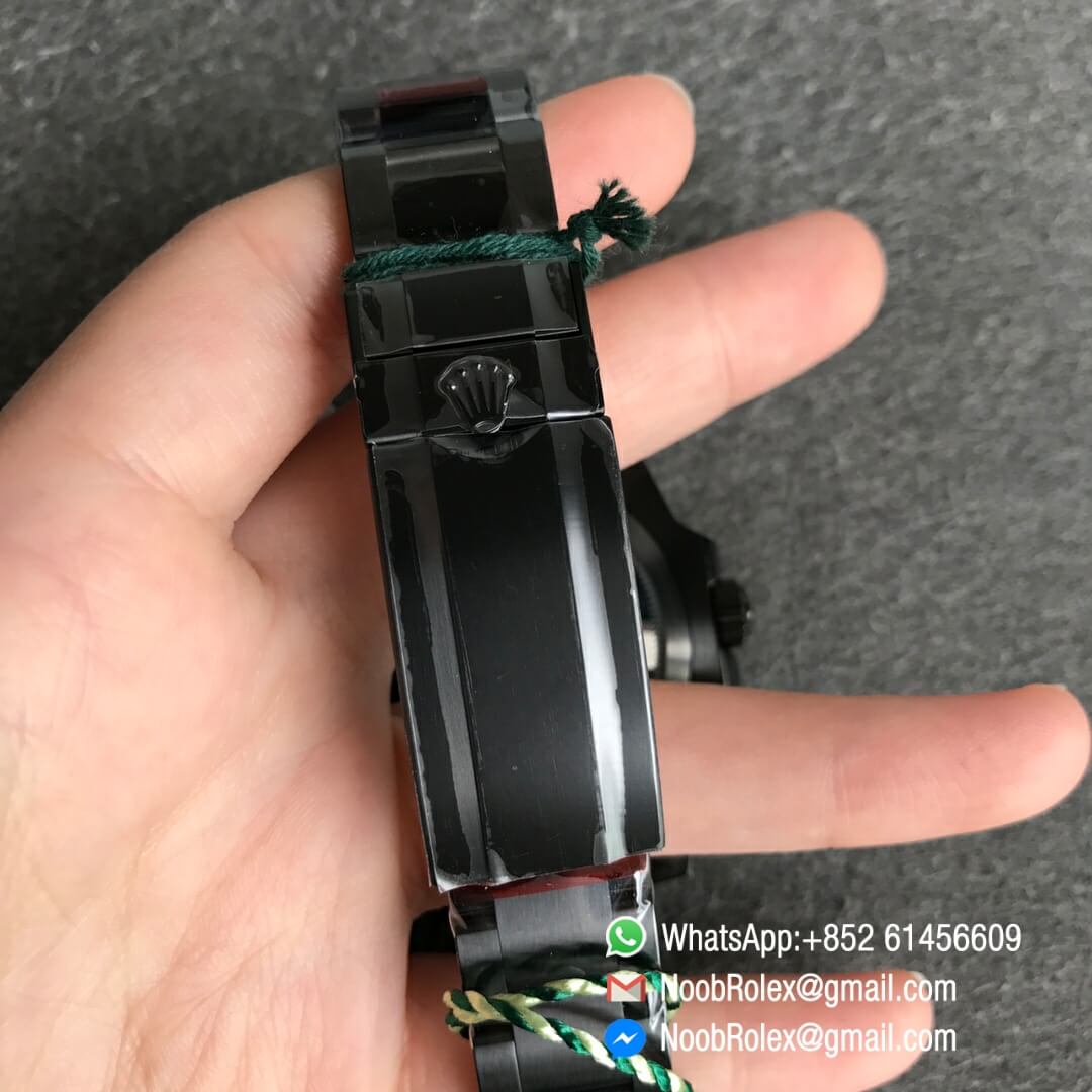 Noob Watch Time V6F Superclone Rolex Blaken Submariner Date 116610LN Double Red PVD Full Black 904 Steel A2824 Movement 08