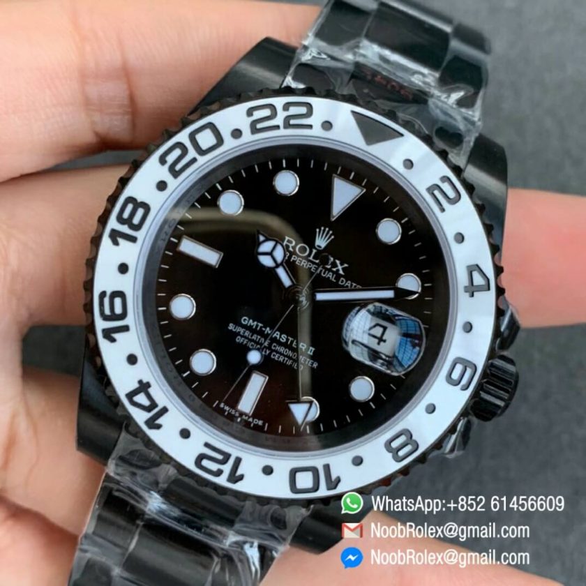 Noob Watch Time VRF Top Quality Replica GMTMaster II Oreo All PVD