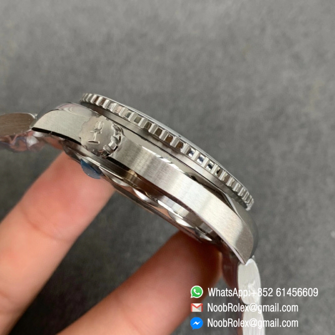 Noob Watch Time VSF Seamaster Planet Ocean Steel Case White Dial White Bezel on Steel Bracelet A8800 05