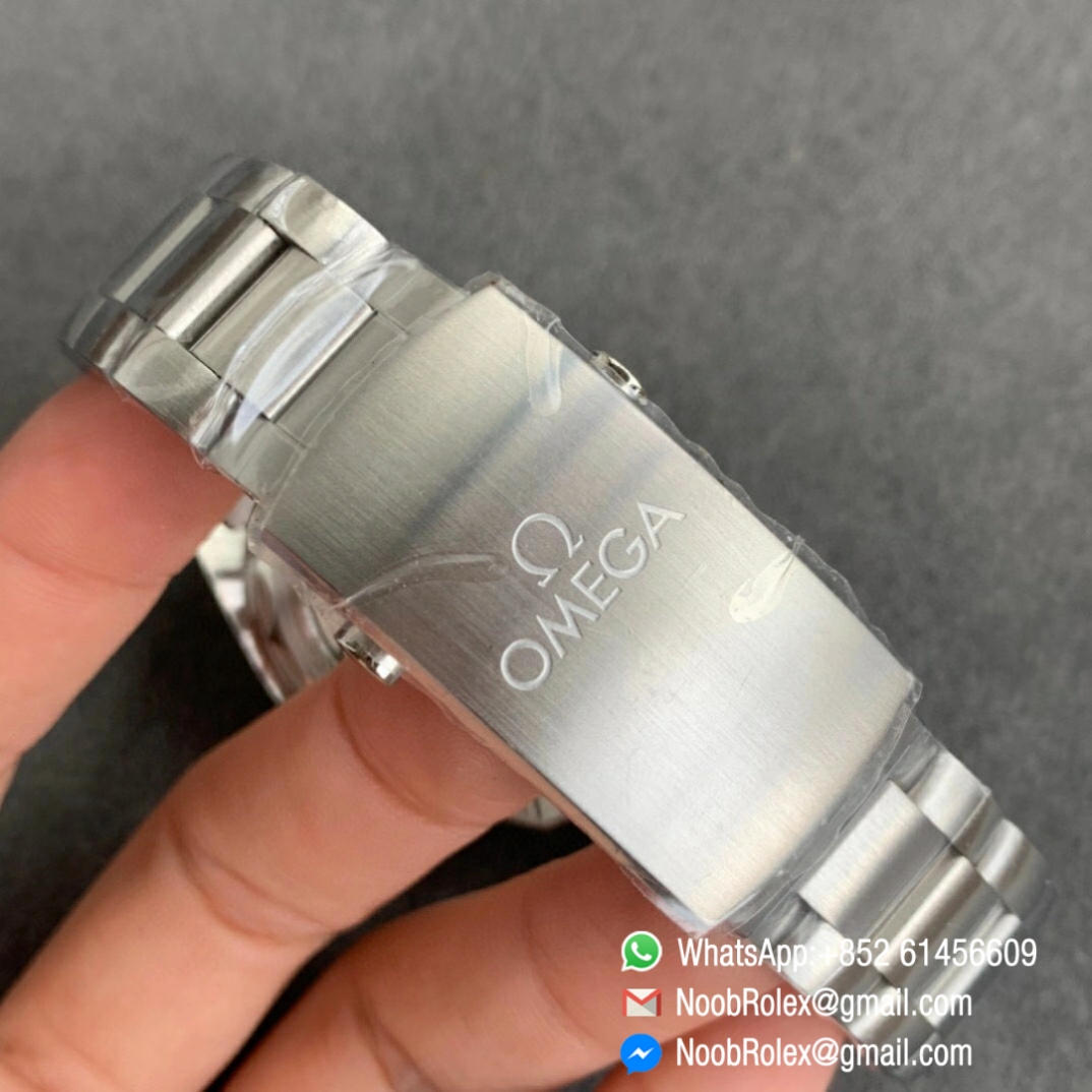 Noob Watch Time VSF Seamaster Planet Ocean Steel Case White Dial White Bezel on Steel Bracelet A8800 06
