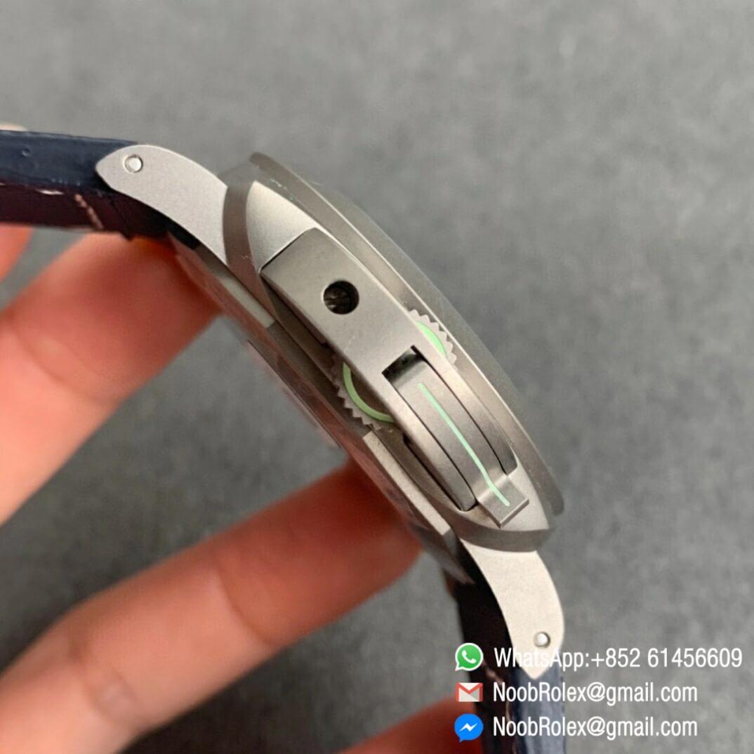 Noob Watch Time VSF Superclone PAM1117 Titanium Case Blue Dial on Blue Kevlar Composite Strap P9010 04