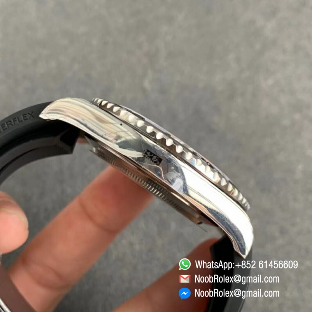 Noob Watch Time VSF Top Replica Yacht Master 42mm 226659 3D Black Ceramic Bezel Black Dial Black Rubber Strap VS3235 05