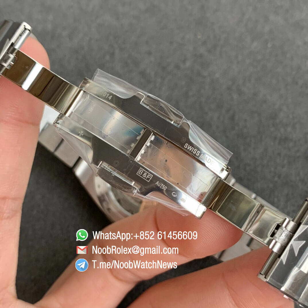 Noob Watch Time XF Superclone Vancheron Constantin Overseas Ultra Thin 2000V Steel Case Bracelet Black Dial Clone 1120 Movement 07 1