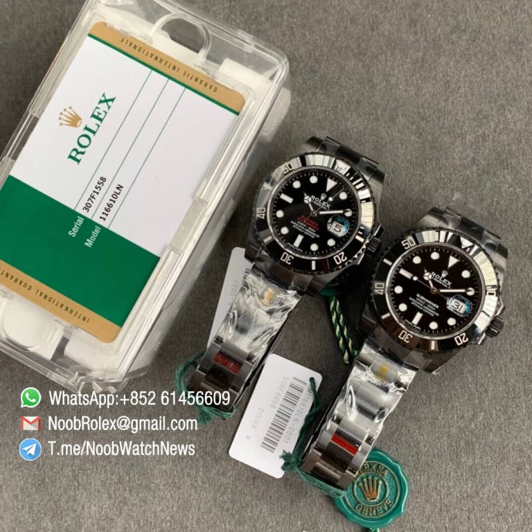 Noob Watch Time V6F Superclone Rolex Blaken Submariner Singer Red