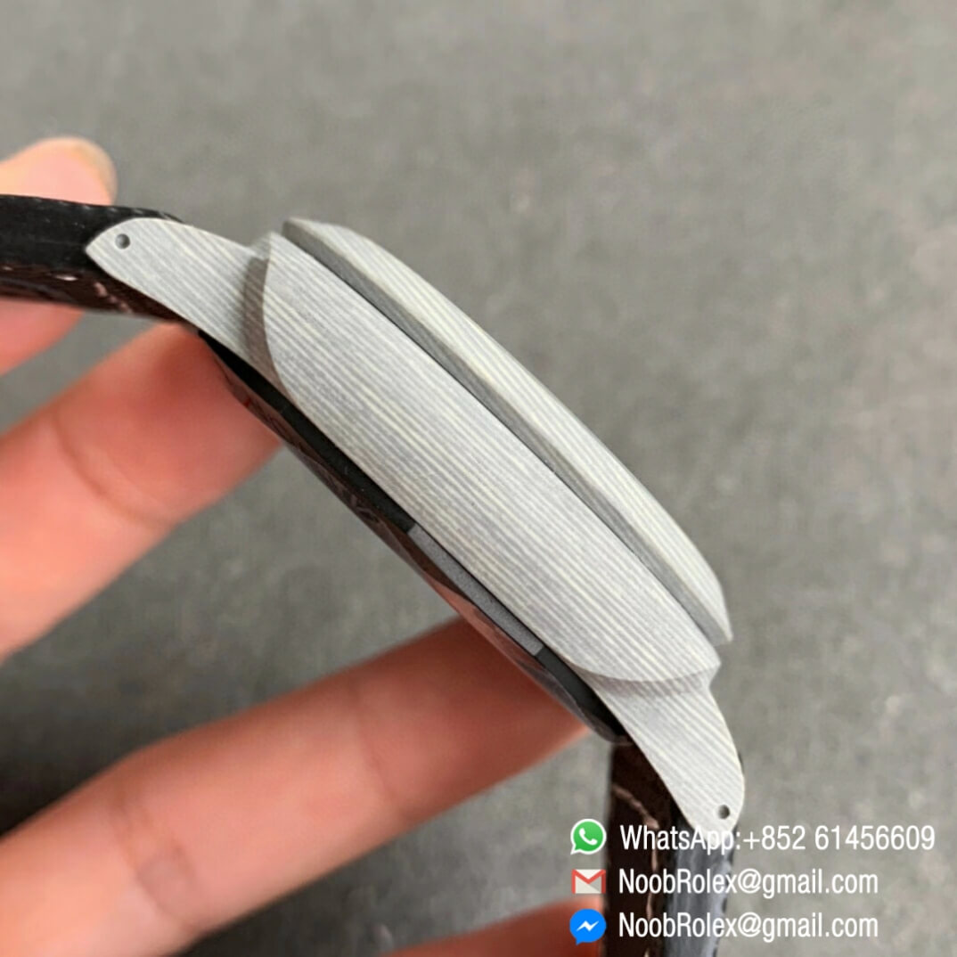 VSF Superclone Panerai Luminor Marina PAM01119 44mm Carbon Case Dark Grey Dial on Black Kevlar Composite Strap P9010 Clone Movement 05