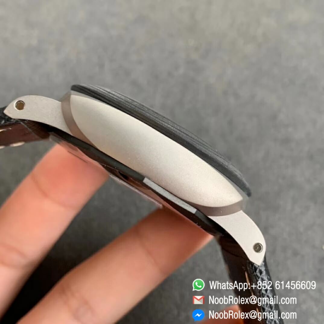 VSF Top Fake Panerai Luminor Marina PAM01662 Satin polished Ti on Black Kevlar Composite Strap P9010 Clone Movement 06