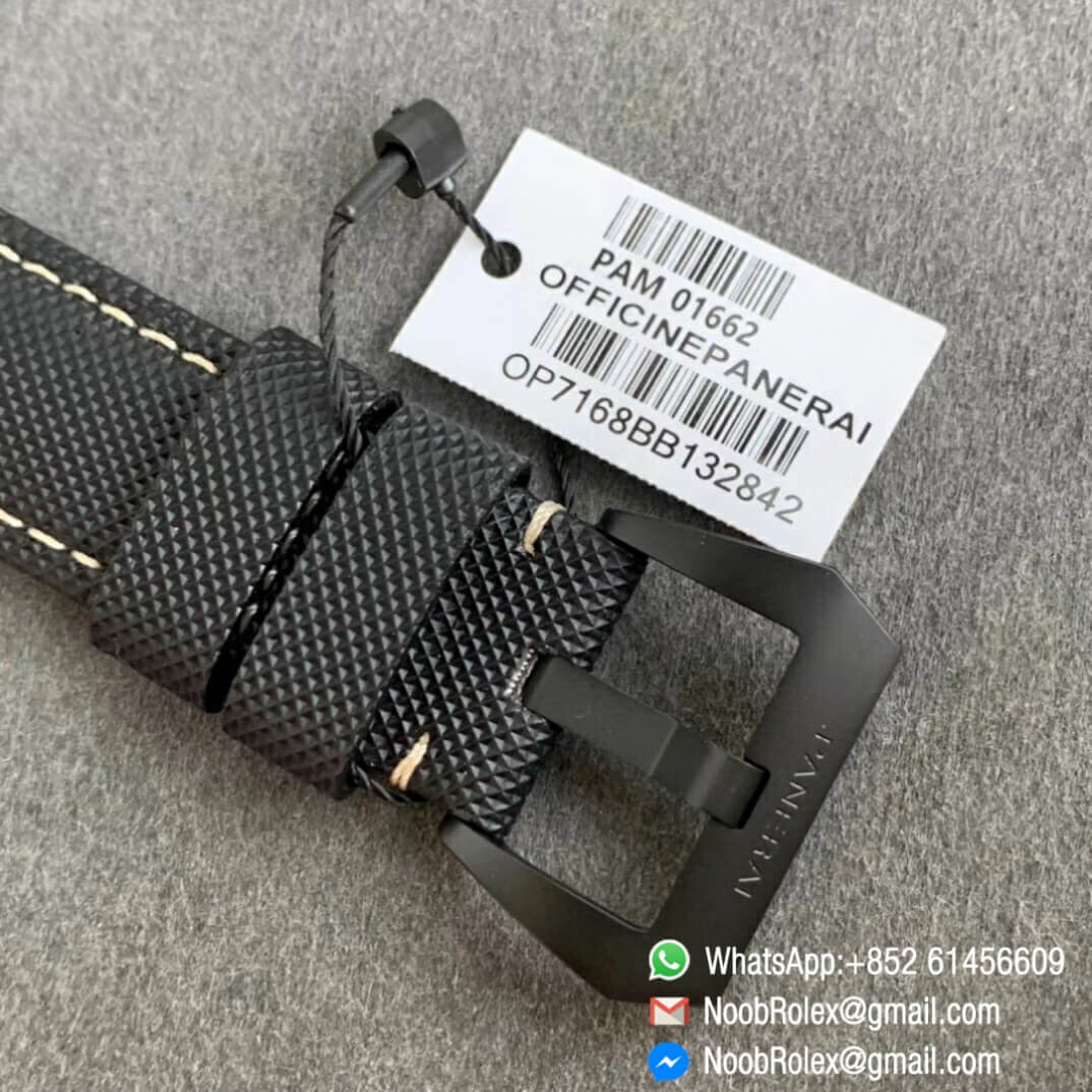 VSF Top Fake Panerai Luminor Marina PAM01662 Satin polished Ti on Black Kevlar Composite Strap P9010 Clone Movement 07
