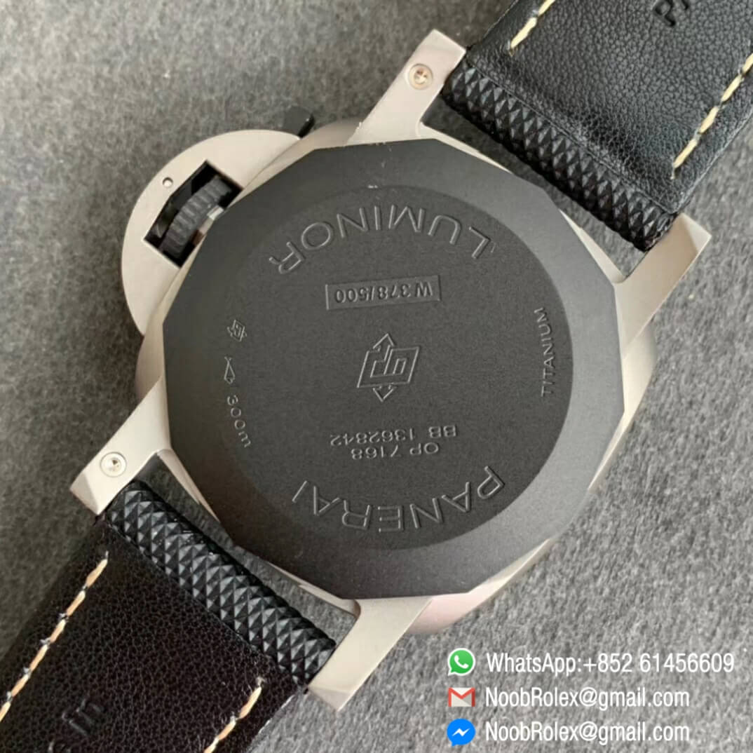 VSF Top Fake Panerai Luminor Marina PAM01662 Satin polished Ti on Black Kevlar Composite Strap P9010 Clone Movement 09