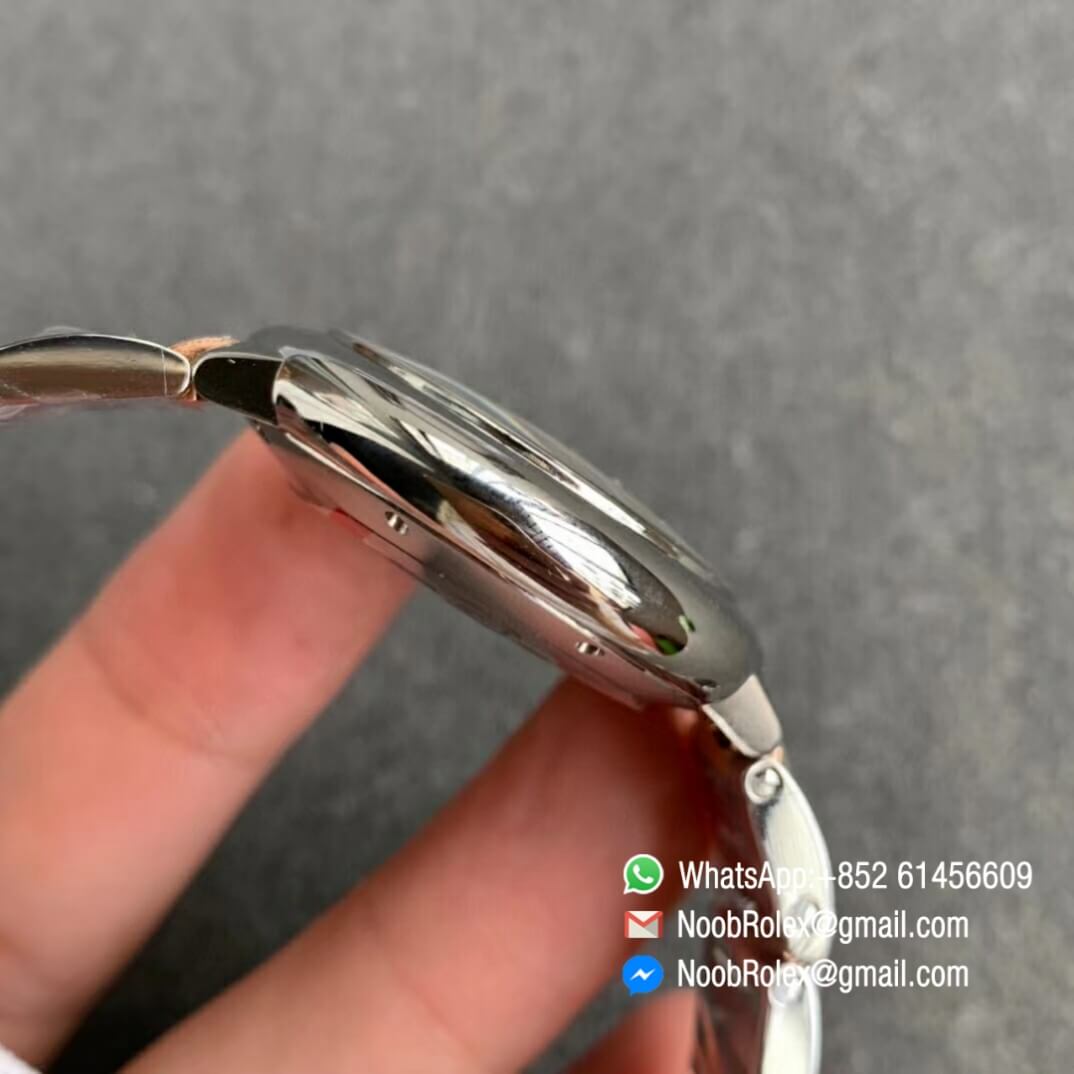 Balon Bleu Ladies 33mm Steel Case MOP Dial Two Tone Rose Gold Steel Bracelet V6F V7 Jap NH05 05