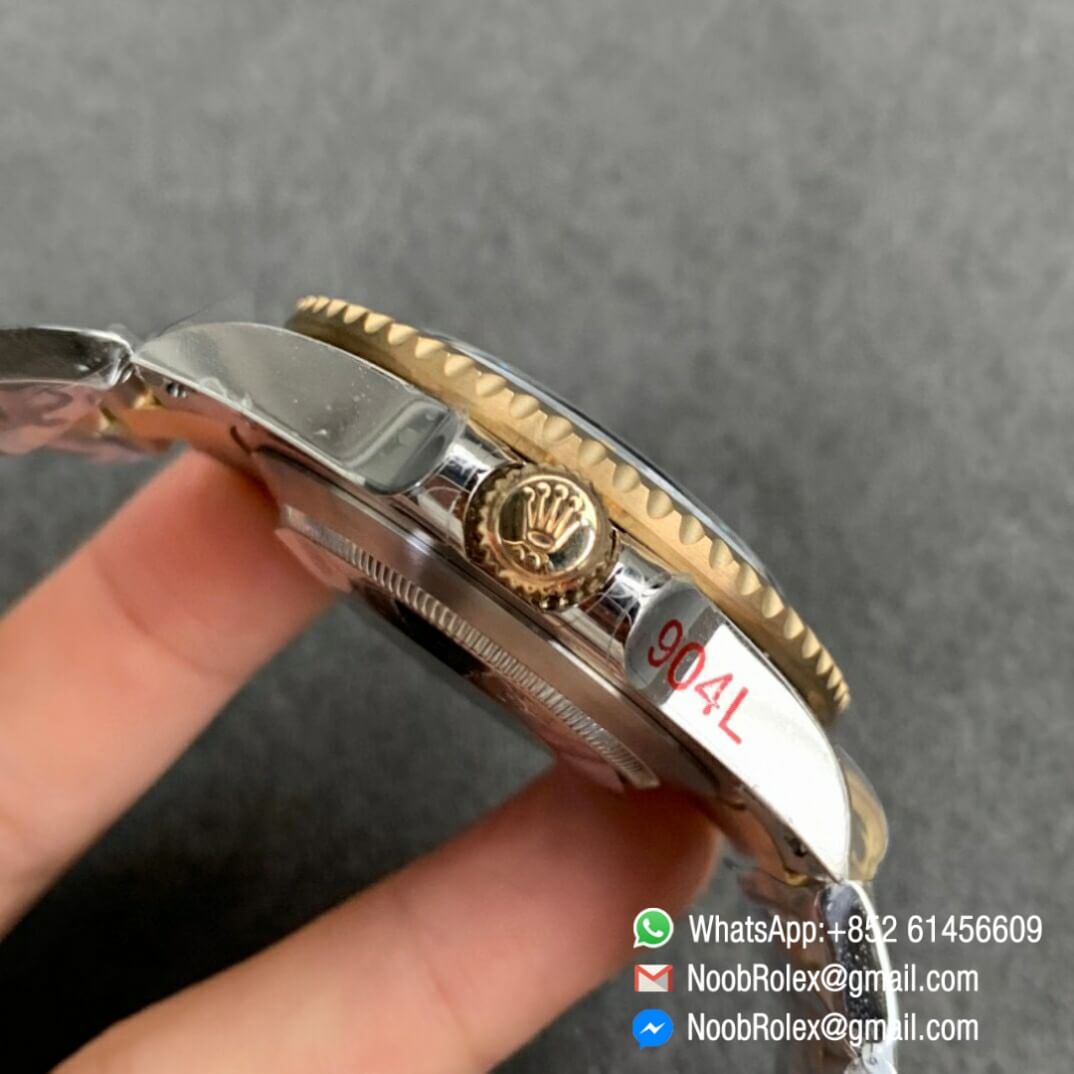 GMF Super Clone Sea Dweller Two Tone Steel Wrapped 18K Yellow Gold 126603 Black Dial SA3235 V4 04