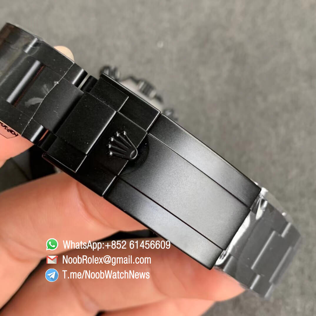 IPKF Blaken Daytona Limited Edition Independently Customized Full Black PVD Solid Steel Case Bracelet Black Dial Colorful Hands A4130 09