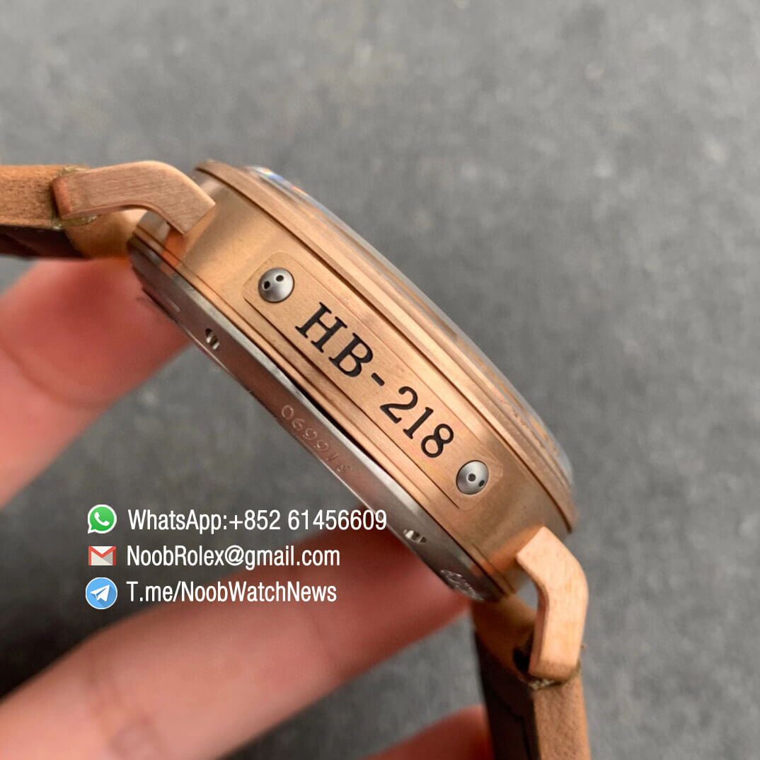 XF V2 Superclone Zenith Flying Instruments Montre DAeronef Type 20 Pilot Extra Special Black Dial Bronze Case Brown Leather A2824 05