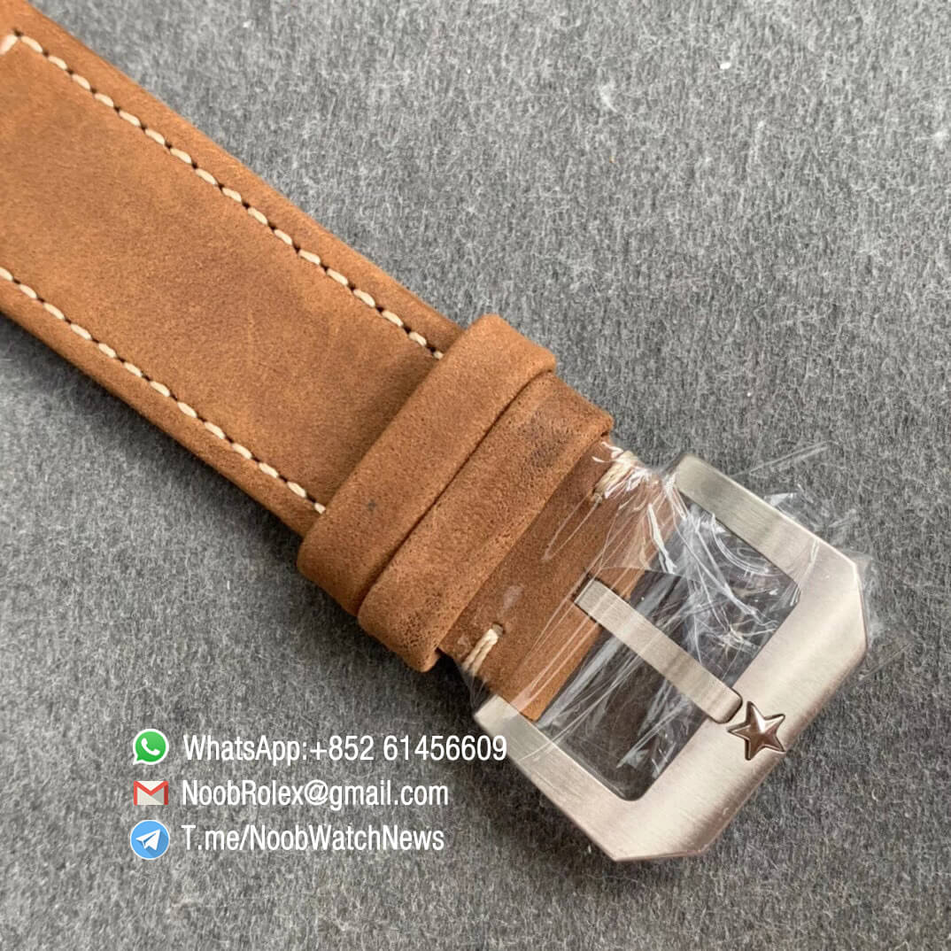 XF V2 Superclone Zenith Flying Instruments Montre DAeronef Type 20 Pilot Extra Special Black Dial Bronze Case Brown Leather A2824 06